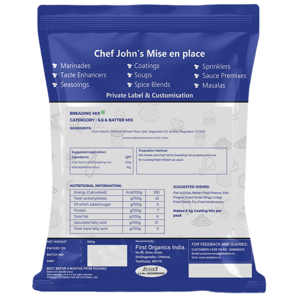 Breading mix-back